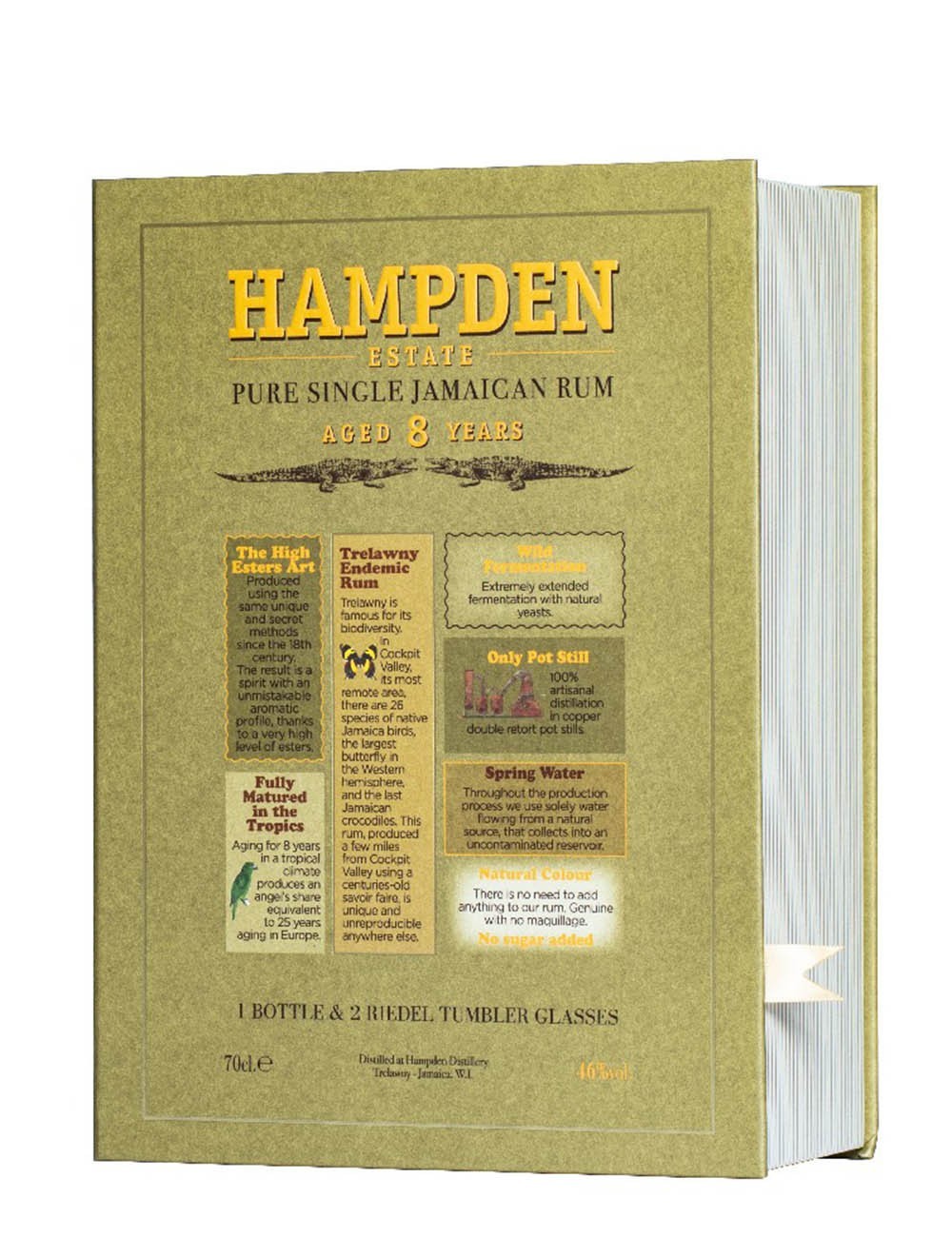 Rum OWH 2012 8 YEAR OLD COFFRET 2 bicchieri