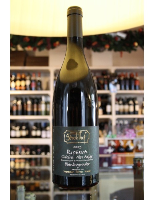 Vino rosso altoatesino Stroblhof Pinot Nero RISERVA cl 75